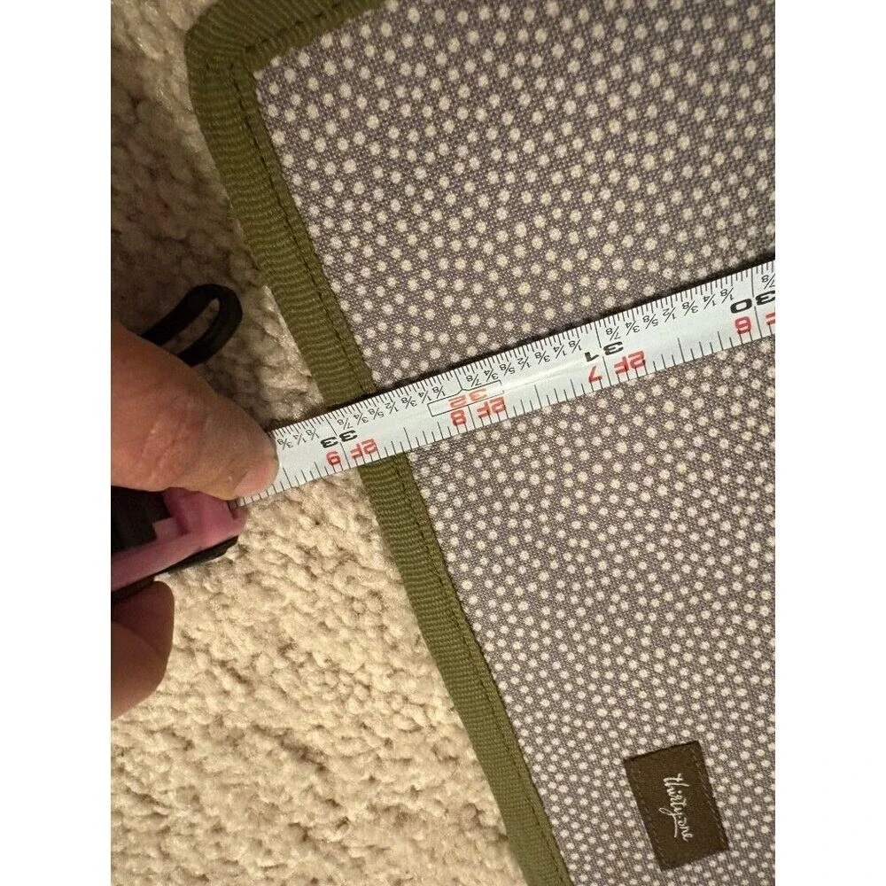 Thirty One 31Family Plan‎ Hanging Organizer With 5 Pockets Gray Pin Dot Design